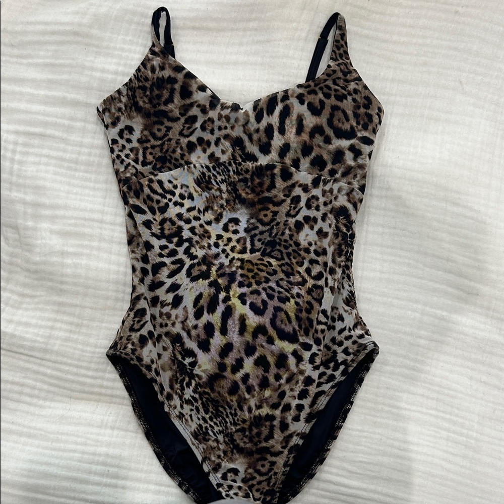 Five the Label Black/Cheetah Print Leotard
